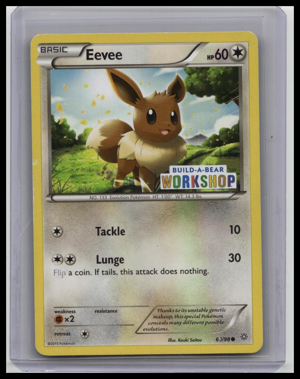 Eevee - 63/98 (Build-A-Bear Workshop Exclusive) Promo Pokémon TCG
