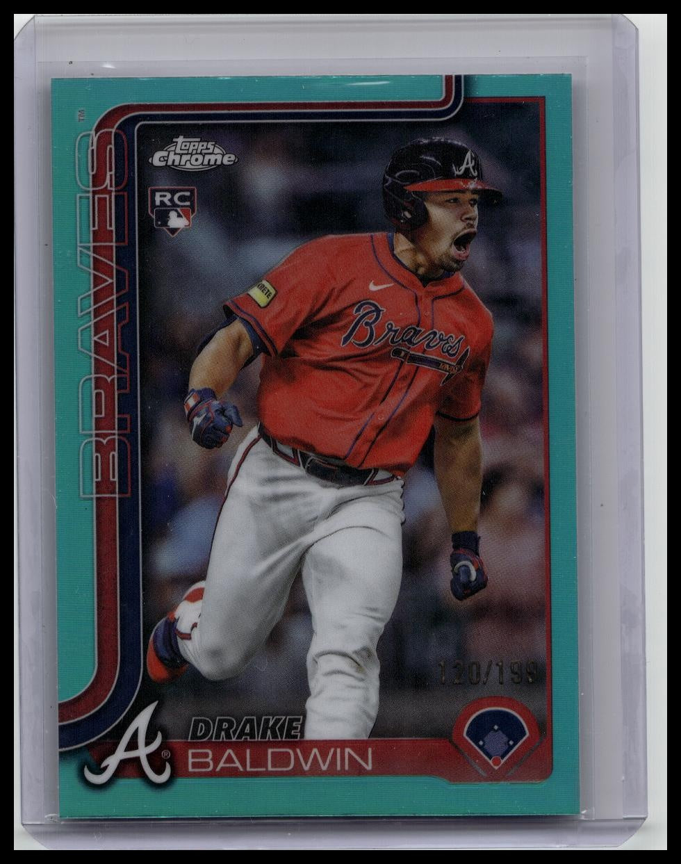 2025 Topps Chrome Update Series - Drake Baldwin True Rookie #USC96 Aqua #/199