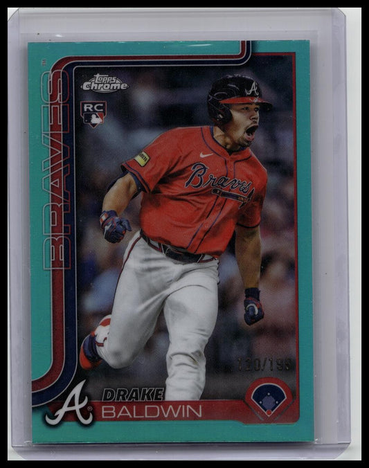 2025 Topps Chrome Update Series - Drake Baldwin True Rookie #USC96 Aqua #/199