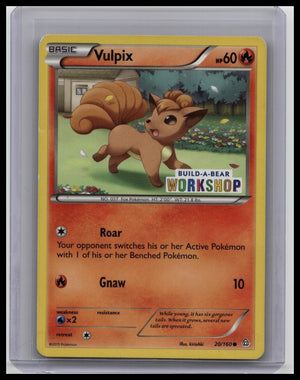 Vulpix 20/160 Build A Bear Promo Primal Clash XY Pokémon Card