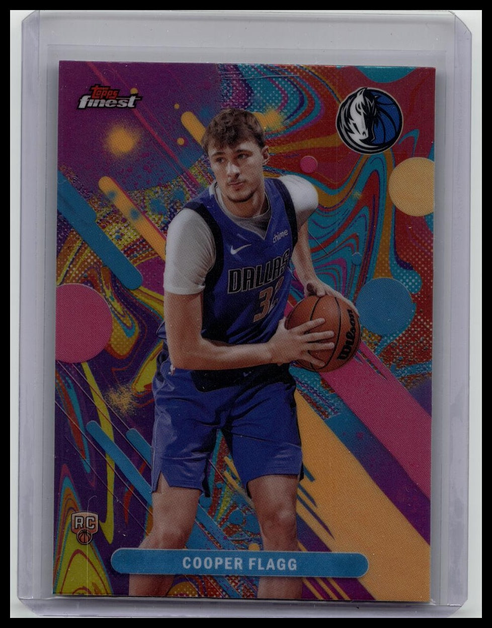 2025-26 Topps Finest Cooper Flagg Oil Spill Refractor #1 Common RC Mavs