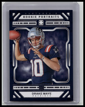 2024 Panini Photogenic Drake Maye Rookie Portraits RC Patriots