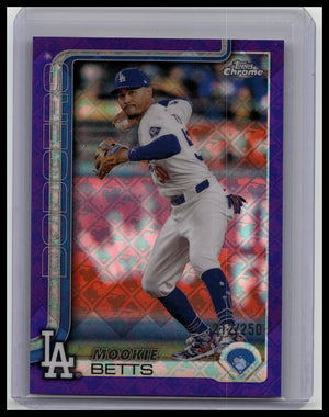 2025 Topps Chrome Logofractor Edition - Mookie Betts #50 Purple /250