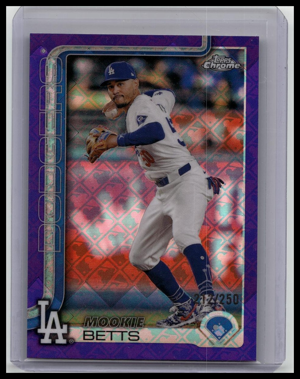 2025 Topps Chrome Logofractor Edition - Mookie Betts #50 Purple /250