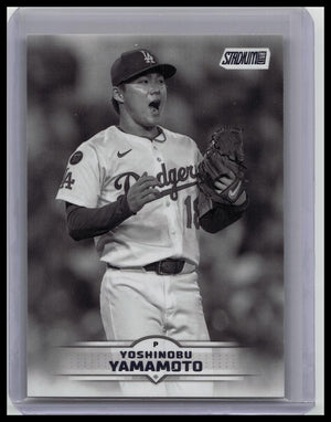2025 Topps Stadium Club - Yoshinobu Yamamoto #184 Black & White