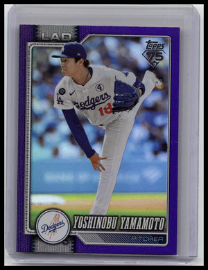 2026 Topps Series 1 - Yoshinobu Yamamoto #90 Purple Holo Foil /250 Dodgers