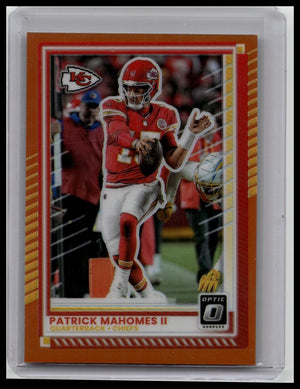 Panini Donruss Optic Patrick Mahomes II #40 Orange Prizm /299 Chiefs NFL