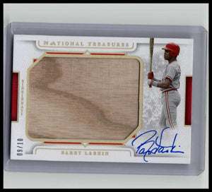 2024 National Treasures Barry Larkin Auto- Game Used Bat Relic /10