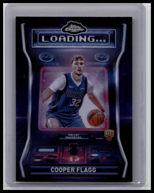 2025-26 Topps Chrome Basketball COOPER FLAGG Rookie Loading... Insert LD-11