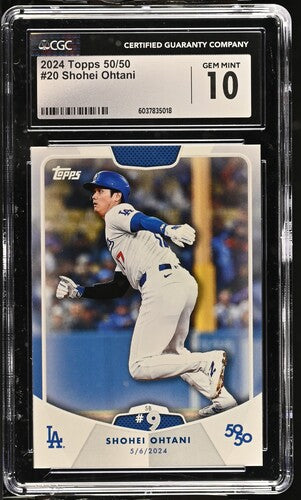 2024 Topps 50/50 Stolen Base #9 Shohei Ohtani CGC GEM MINT 10