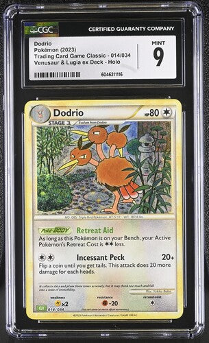 CGC MINT 9! Dodrio 014/034 Pokemon Classic Holo