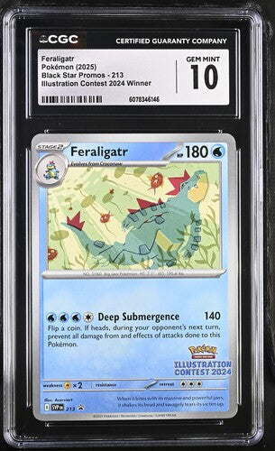 Pokémon Illustration Contest 2024 Winner Feraligatr GCG 10