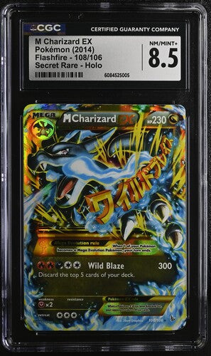 Pokémon 2014 Flashfire M Charizard EX 108/106 CGC 8.5
