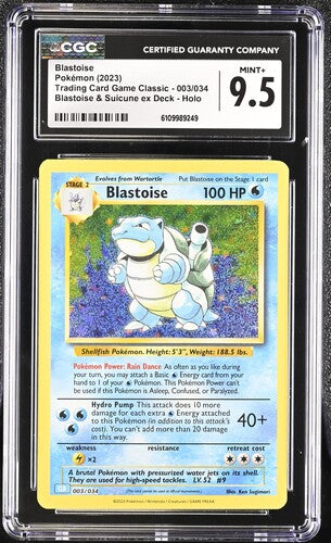 2023 Pokémon Holo Set (3) Charizard, Blastiose, Venusaur CGC 9.5