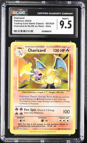 2023 Pokémon Holo Set (3) Charizard, Blastiose, Venusaur CGC 9.5