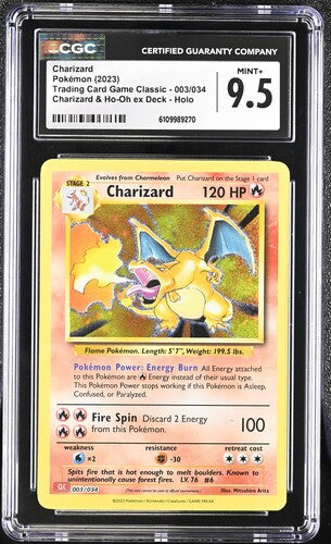 2023 Pokémon Holo Set (3) Charizard, Blastiose, Venusaur CGC 9.5