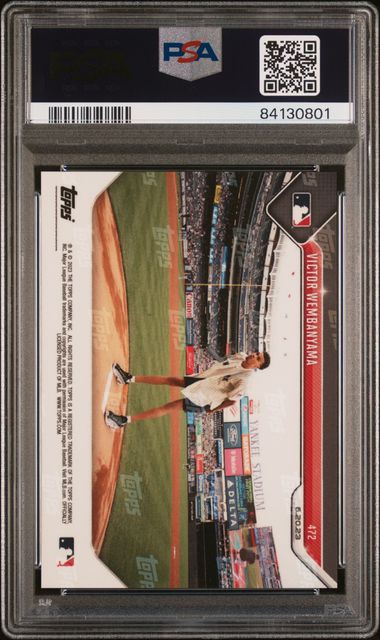 2023 TOPPS NOW #472 VICTOR WEMBANYAMA PSA 10