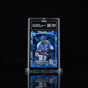 JAC CAGLIANONE 2025 BOWMAN CHROME SAPPHIRE PROSPECTS VARIATION SP TAG 8.5
