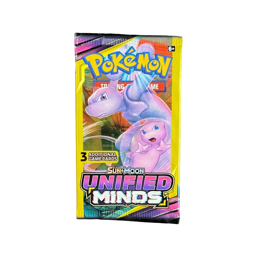 Pokemon S&M Unified Minds 3 Card Pack box image