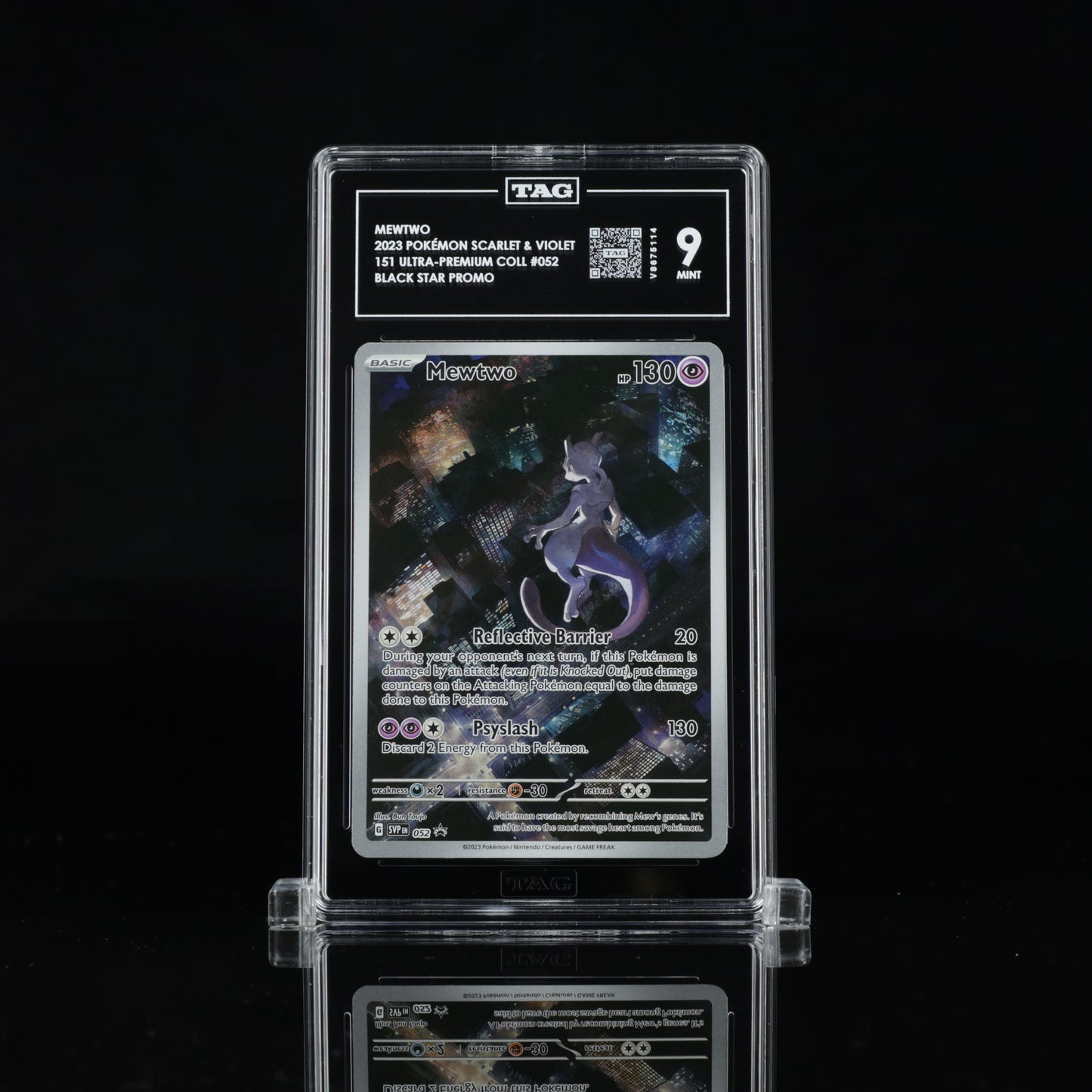 MEWTWO 2023 POKÉMON SCARLET & VIOLET BLACK STAR PROMOS #052 TAG 9