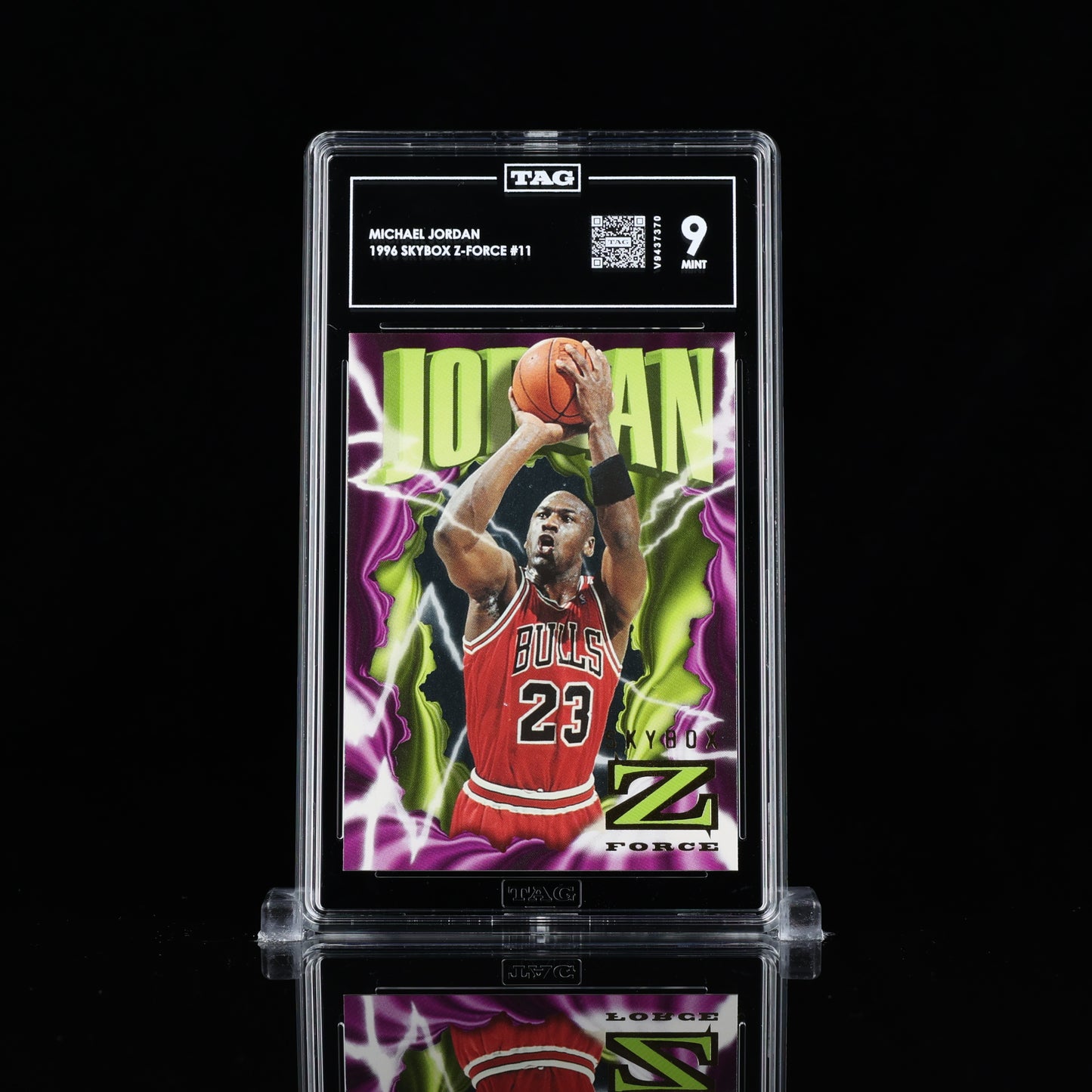 1996-97 Skybox Z-Force - TAG 9 MINT - Michael Jordan #11 Chicago Bulls HOF