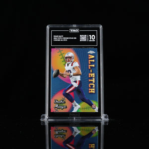 2024 Topps Chrome All-Etch Drake Maye Rookie RC TAG 10 GEM MINT #CAE-DM