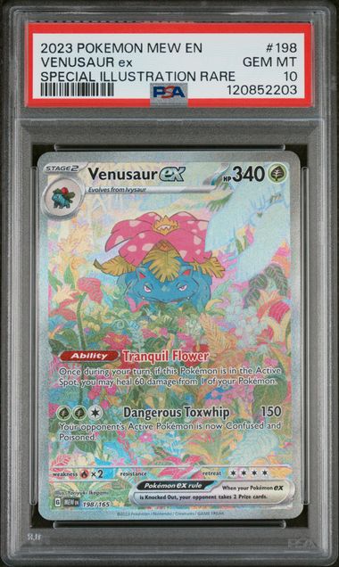 2023 Pokemon MEW EN Venusaur ex Special Illustration Rare #198 PSA Gem Mint 10
