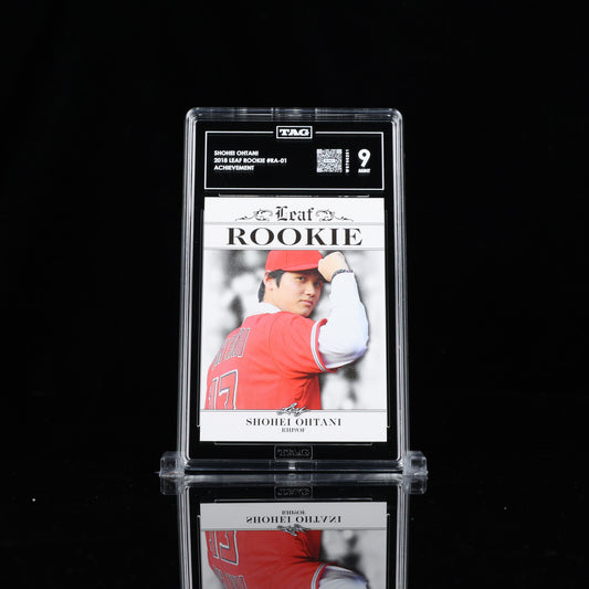 Shohei Ohtani 2018 Leaf Draft Silver RC Rookie TAG 9 MINT Angels Dodgers