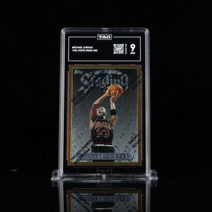 Michael Jordan 1996 Topps Finest Sterling #50 TAG 9 MINT BULLS