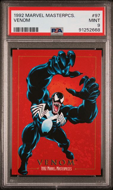 1992 SkyBox Marvel Masterpieces Venom #97 PSA 9 MINT
