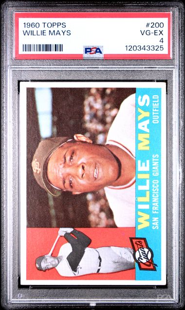 1960 TOPPS #200 WILLIE MAYS PSA 4
