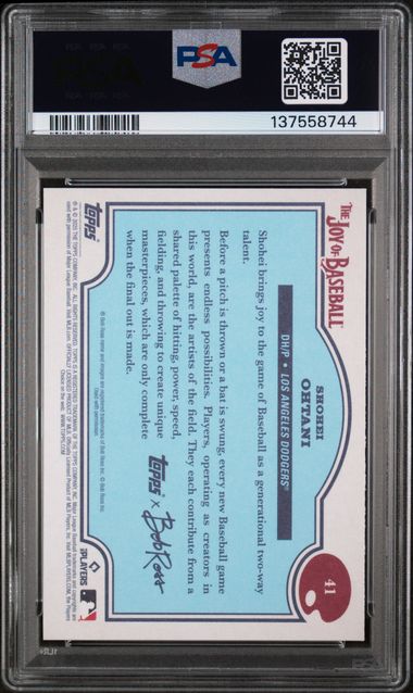 2025 TOPPS X BOB ROSS THE JOY OF BASEBALL #41 SHOHEI OHTANI PSA 9