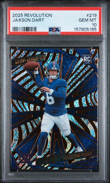 2025 PANINI REVOLUTION #219 JAXSON DART ROOKIE PSA 10
