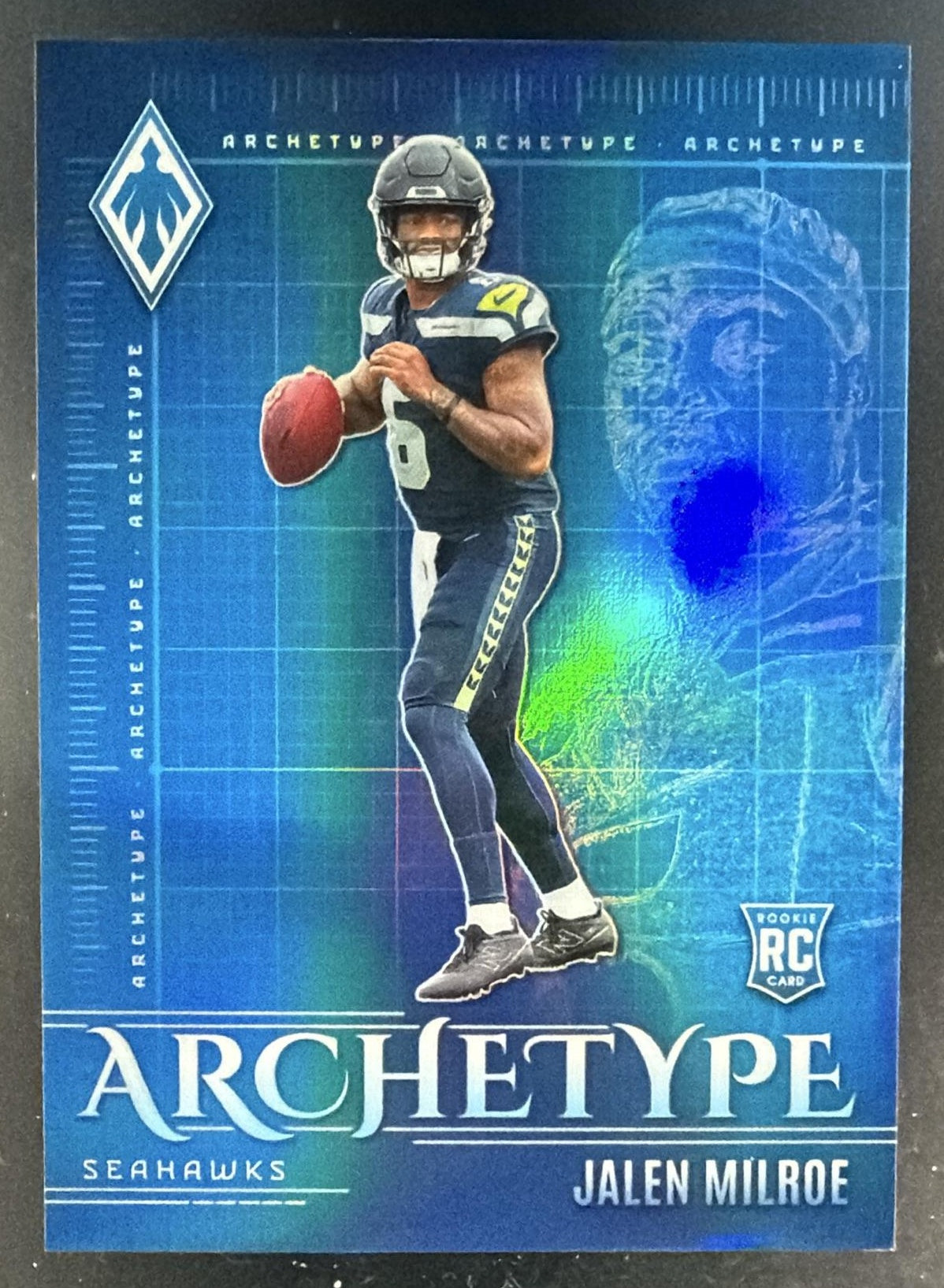 2025 Panini Phoenix Jalen Milroe #19 Archetype RC Seahawks — front