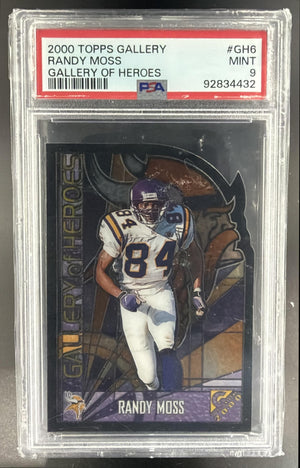 2000 Topps Gallery Randy Moss #GH6 of Heroes Vikings PSA 9