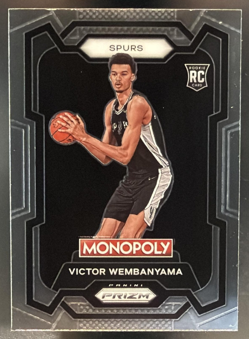 2023-24 Panini Prizm Monopoly Victor Wembanyama #81 RC Spurs — front