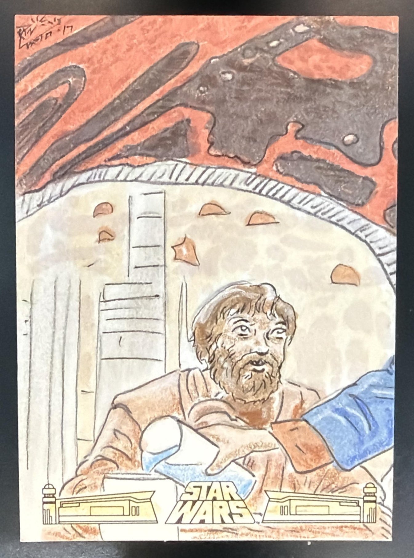 2025 Topps Star Wars Sketch Card 1/1 — front