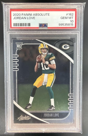 2020 Panini Absolute Jordan Love #162 Retail RC Packers PSA 10