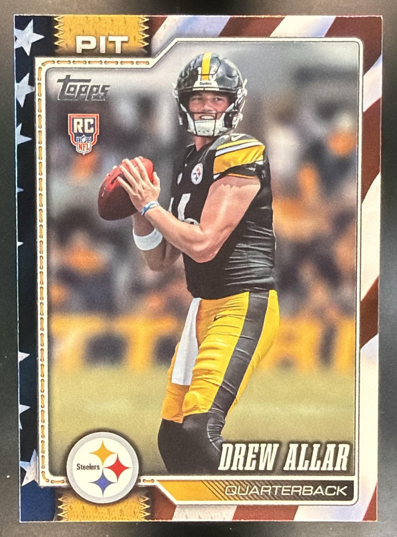 2026 Topps Drew Allar #304 Independence Day 75/76 RC Steelers — front