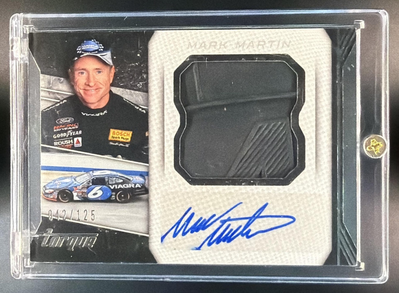 2016 Panini Torque Mark Martin #JTS-MM Jumbo Tire Signatures /125 Auto