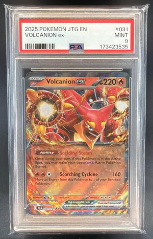 2025 Pokemon Journey Together Volcanion ex #031/159 PSA 9