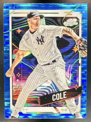 2024 Topps Cosmic Chrome Gerrit Cole #76 Blue Moon Refractor /99 Yankees