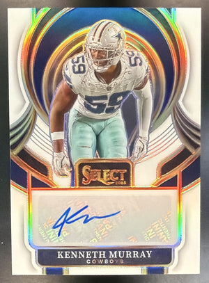 2025 Panini Select Kenneth Murray #SIP-KMY Signatures White Prizm /50 Auto