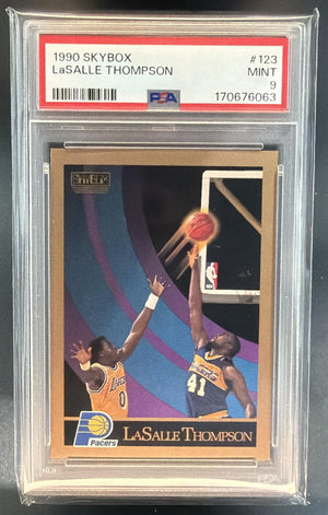 1990-91 Skybox LaSalle Thompson #123a Pacers PSA 9