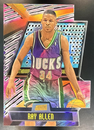 1998-99 Topps 99 Stadium Club Ray Allen #T14A Triumvirate Luminous Bucks