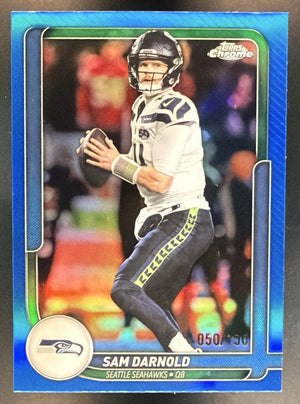 2026 Topps Sam Darnold #TFCC-70 The Collection Chrome Blue Refractor /150