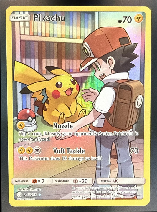 2019 Pokemon Sun & Moon Cosmic Eclipse Pikachu #241/236 — front