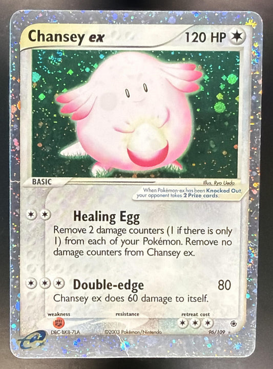 2003 Pokemon EX Ruby & Sapphire Chansey #96/109 Holo — front