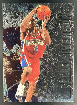 1996 Skybox Metal Allen Iverson #201 RC 76ers