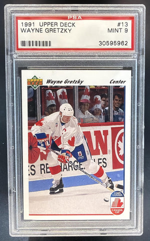 1991-92 Upper Deck Wayne Gretzky #13 PSA 9